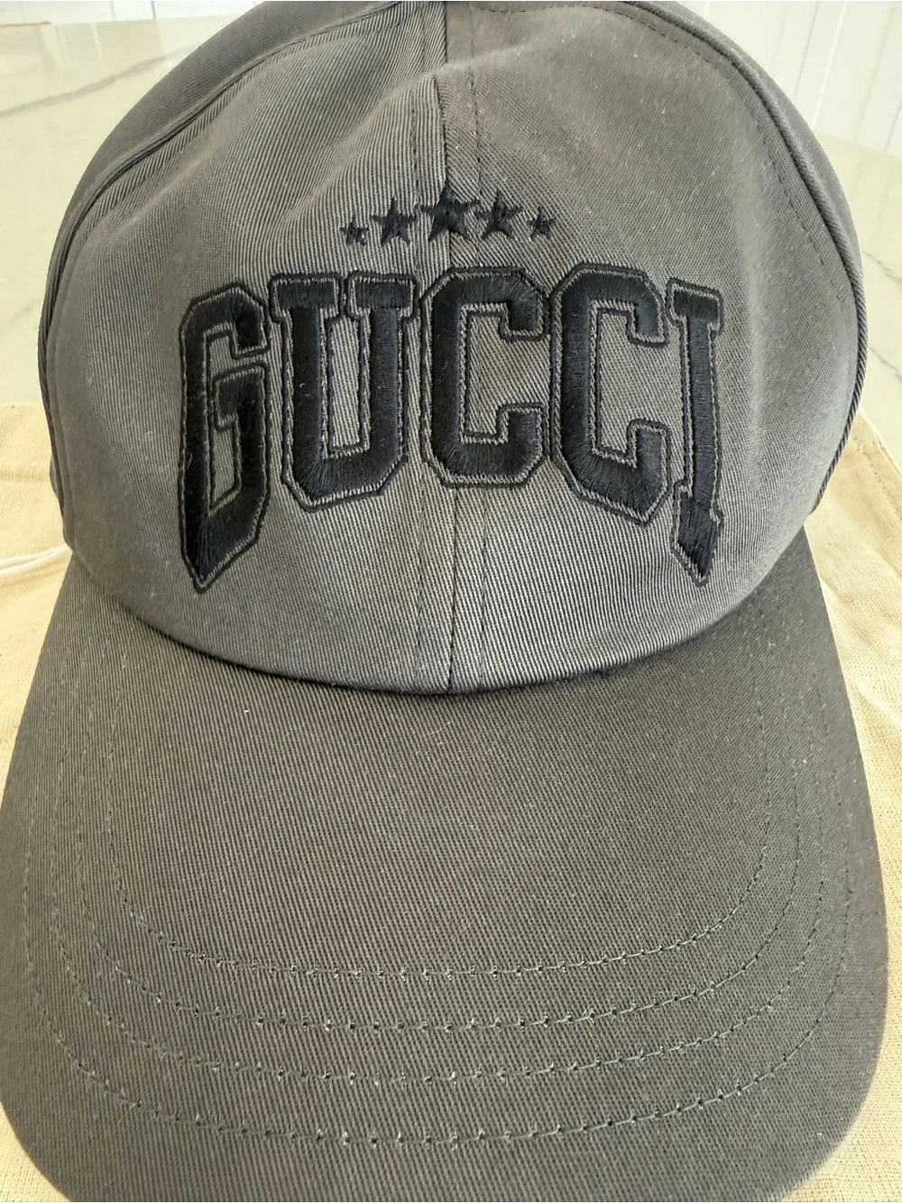 Gucci Logo Embroidered Baseball Hat